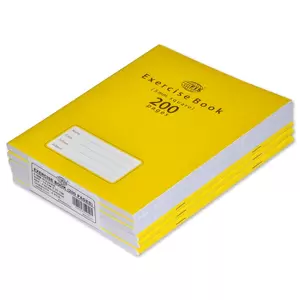 FIS Exercise Book A5 200 Pages 5MM Square Left Margin Pack of 6