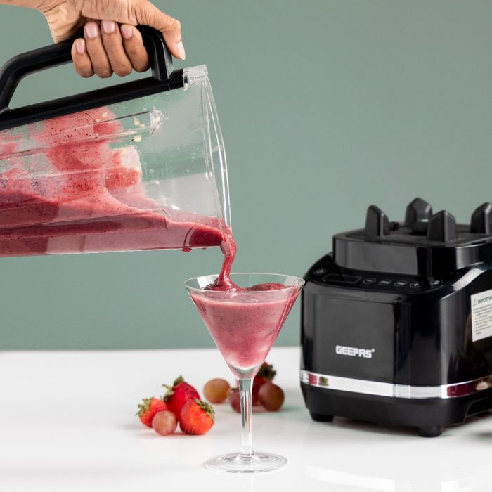 Digital Professional Blender, 1800W Power, GSB44082 | LED Display, Sensitive IMD Touch Panel | 2L PC Jar | 8 Speed Setting | Stainless Steel Blade | Non-Slip Feet | Mechanical Switch Safety