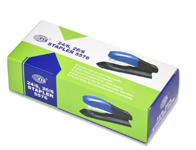 FIS Medium Stapler With Non-Slip Rubber Base Pad, (L)138 x (W)39 x (H)58 mm Size, Plastic Body, White Colour - FSSF5576