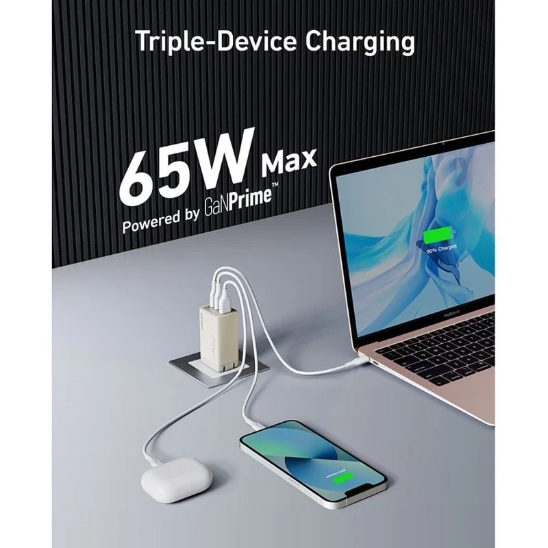 Anker 735 Charger GaNPrime 65W B2C-UK Golden