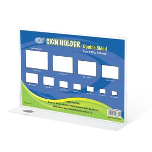 FIS Sign Holders Horizontal Double Sided Oblong, 195 x 138 mm Size - FSNA195X138
