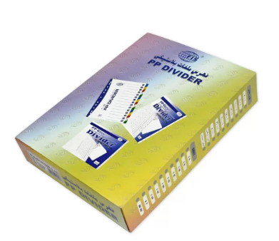 Pack of 20 Pieces Gold Foiling A4 Index Divider Black