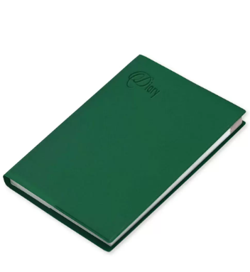 Fis 2024 Pocket Diary English With Pvc Soft Cover Green -FSDI09E24GR