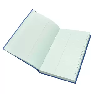 FIS Ledger Book, Azure Laid Ledger Paper, FS (210 x 330 mm) Size, 4 Quire - FSACLTC4Q73