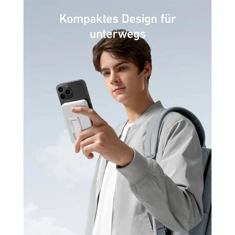 Anker 633 Magnetic Battery MagGo White