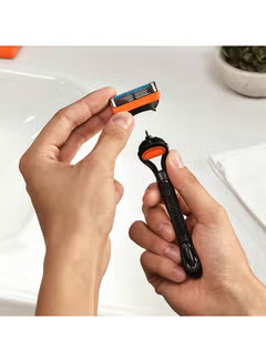 Fusion, Handle With 2 Blades, And Icy Cool Shaving, Gel 75ml