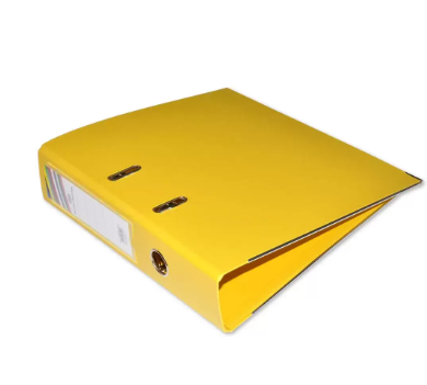 Pack of 24 Pieces PP Lever Arch Box File Yellow