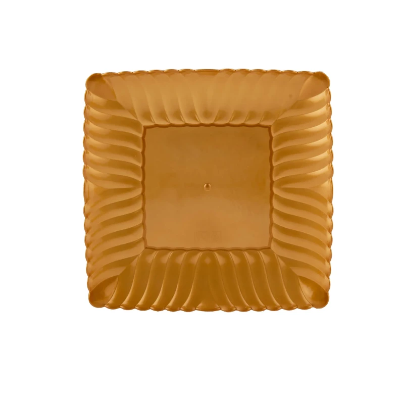 Premium Square Flower Plate 6 Pieces