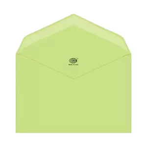 FIS Executive Envelope, Glued, Green Colors, Pack of 50 Pcs. 145 x 200 mm, 100 GSM - FSEE1025GBGR50