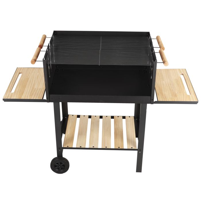 Barbecue Stand With Grill, RF10369 | Premium Quality Iron Construction | Barbecue Grills With Wheels |Ideal For Camping, Backyard, Patio, Balcony Family Party