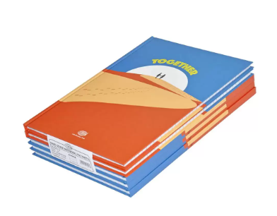 5-Piece FIS Hard Cover Notebook Single Line A4, 100-Sheets - FSNBA419-06