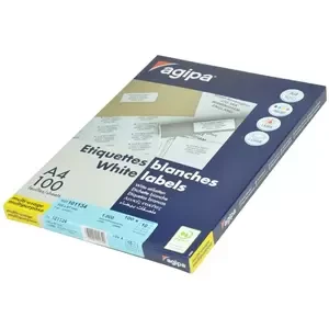 Agipa 100-Sheet Multipurpose Label White - APLA101134