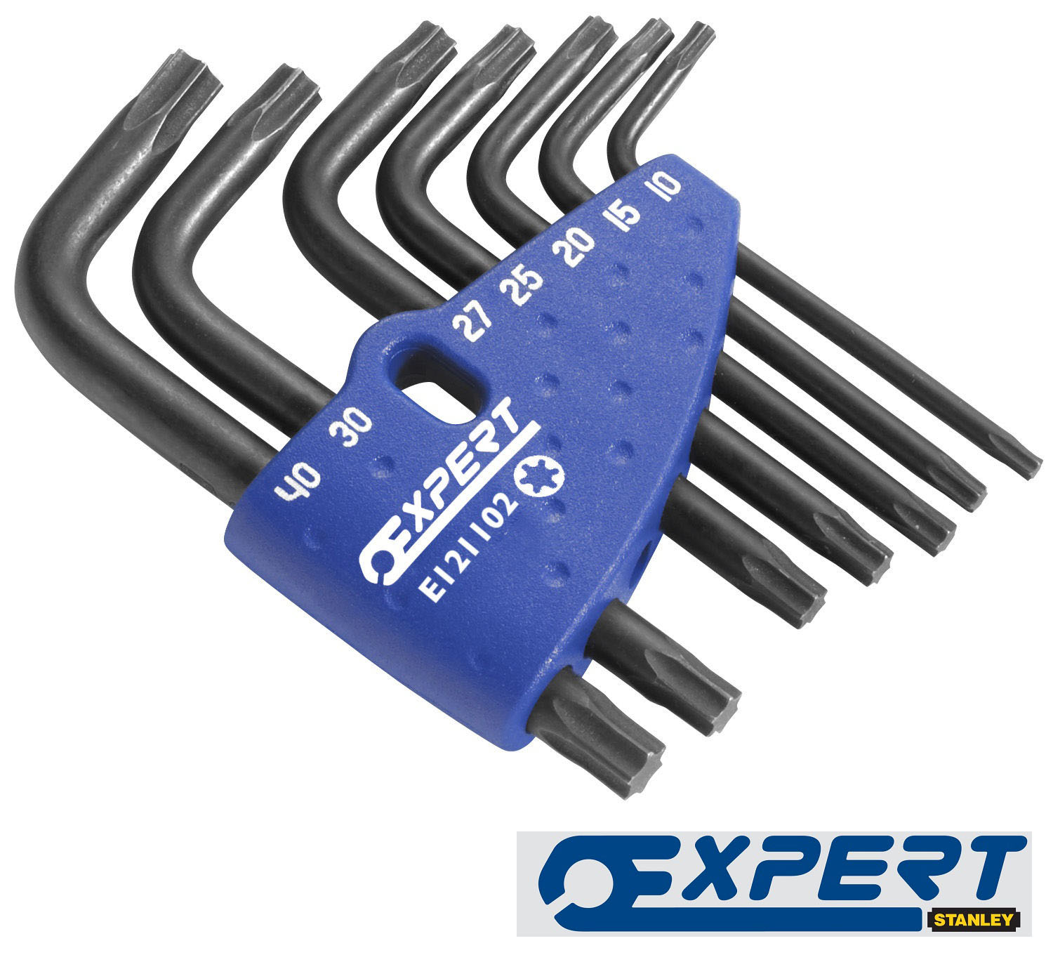 EXPERT E121102 TORX KEY SET + WALLET CLIP 1/16-3/8IN 7PC