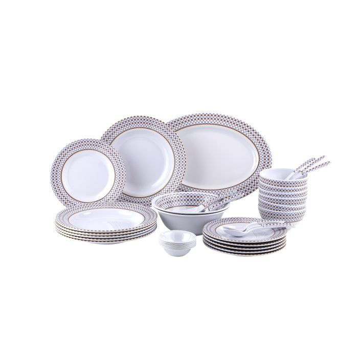 35 Pcs Dinner Set | Melamine Ware | Break Resistant