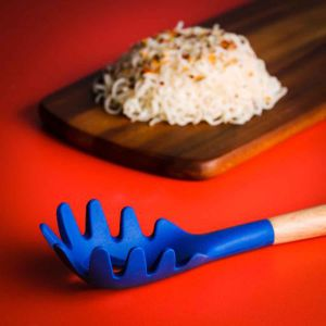 Royalford Spaghetti Server - Silicon, Melamine - Blue - 35 CM