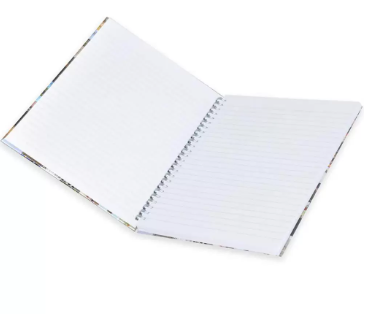 5-Piece FIS Spiral Hard Cover Notebook Single Line 9X7 Inch, 100-Sheets - FSNBS971903